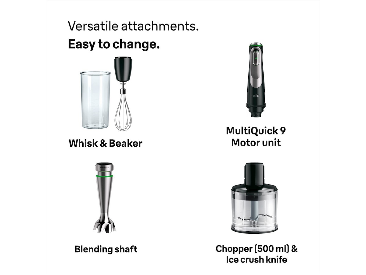 Braun MQ9135XI MultiQuick 9 Stavmikser Hånd- & stavmiksere