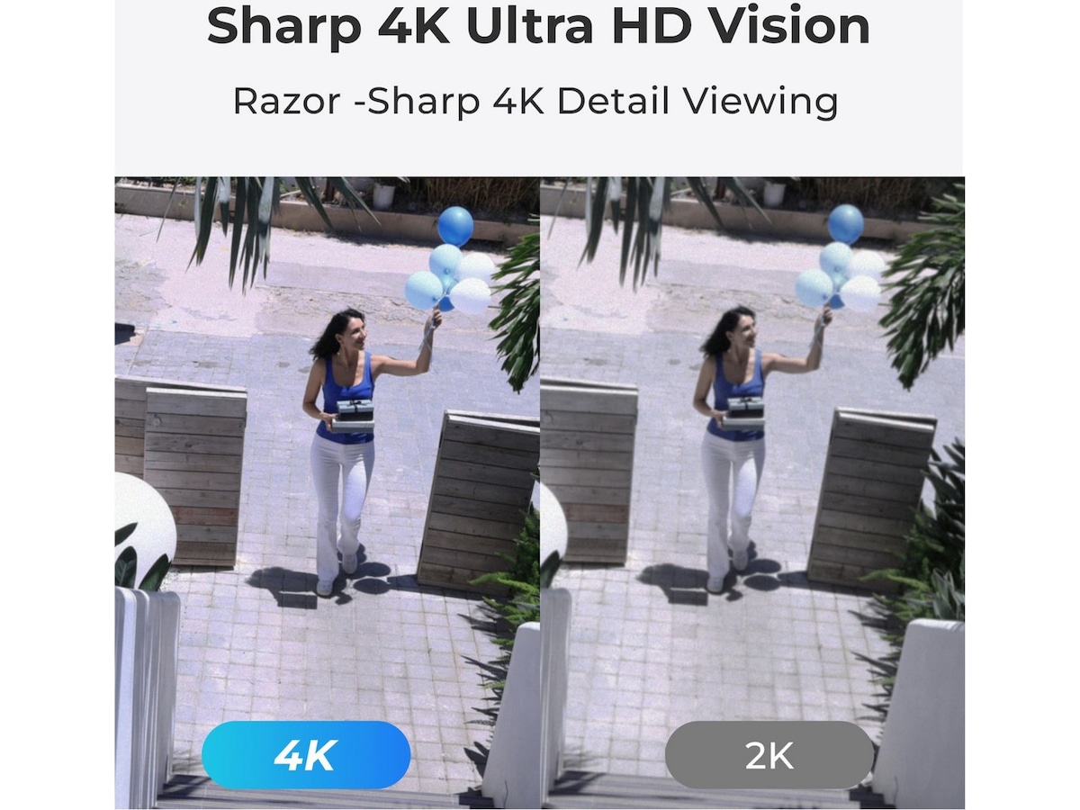 Reolink Argus PT Ultra 4K trådløst sikkerhetskamera (2-stk./solpanel) Overvåkningskameraer