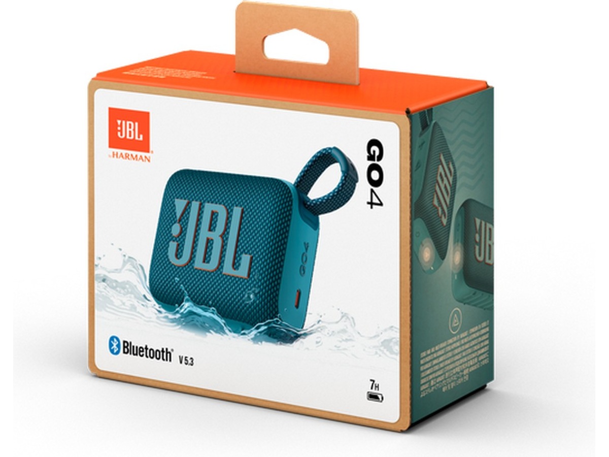JBL GO 4 trådløs bluetooth-høyttaler (blå) Trådløs / Bluetooth-høyttaler