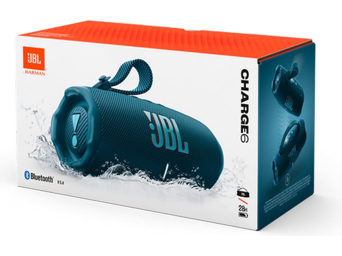 JBL Charge 6 trådløs bluetooth-høyttaler (blå) Trådløs / Bluetooth-høyttaler