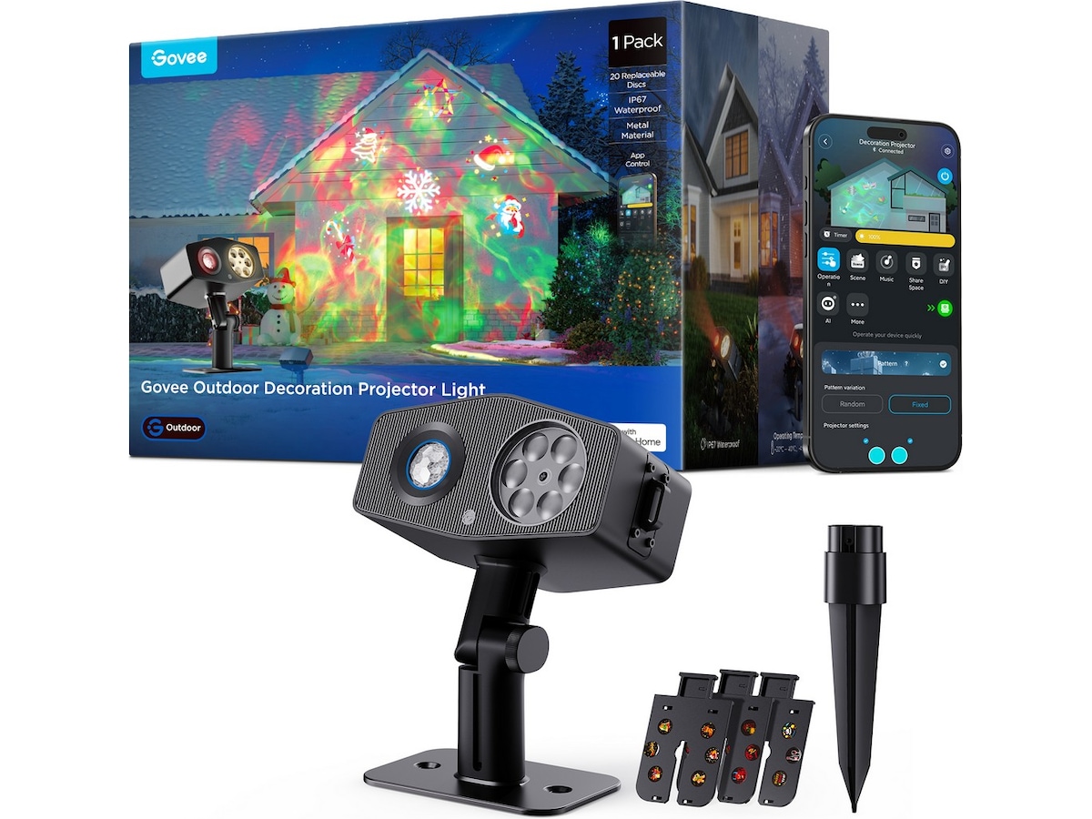 Govee utendørs dekorasjonsprojektorlys Led strips & underholdning