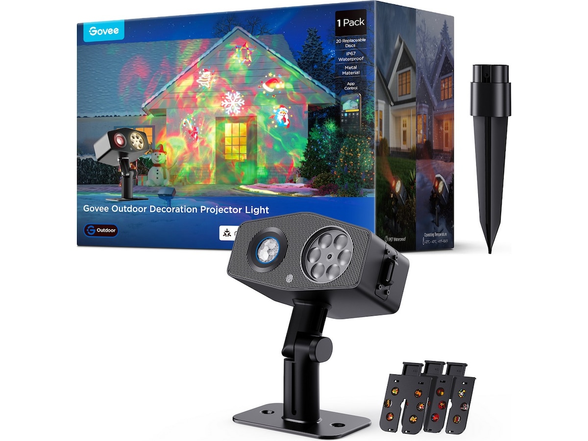 Govee utendørs dekorasjonsprojektorlys Led strips & underholdning