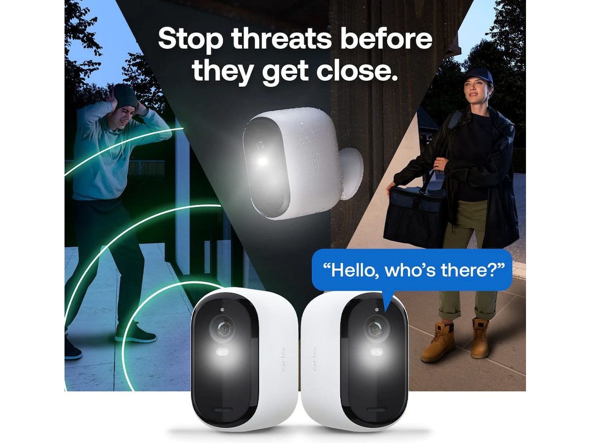 Arlo Essential 3 XL overvåkningskamera 2-pack Overvåkningskameraer