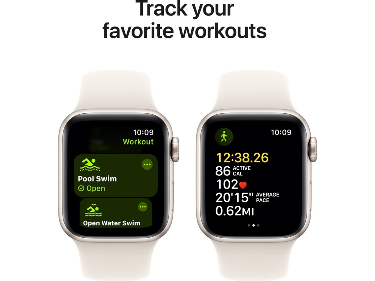 Apple Watch SE 40mm GPS + LTE aluminium (stjerneskinn) -B-Grade Demo klokker