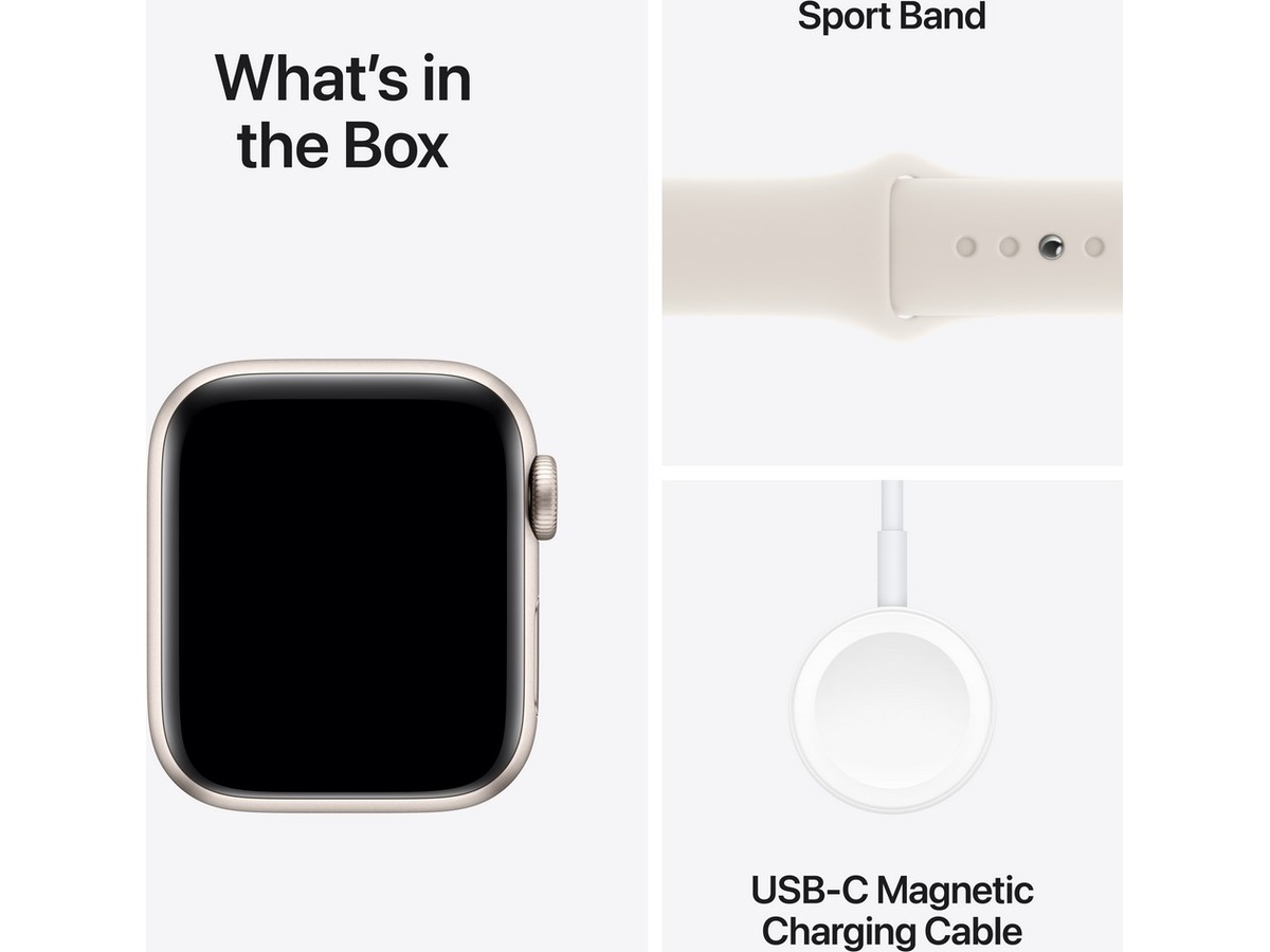 Apple Watch SE 40mm GPS + LTE aluminium (stjerneskinn) -B-Grade Demo klokker