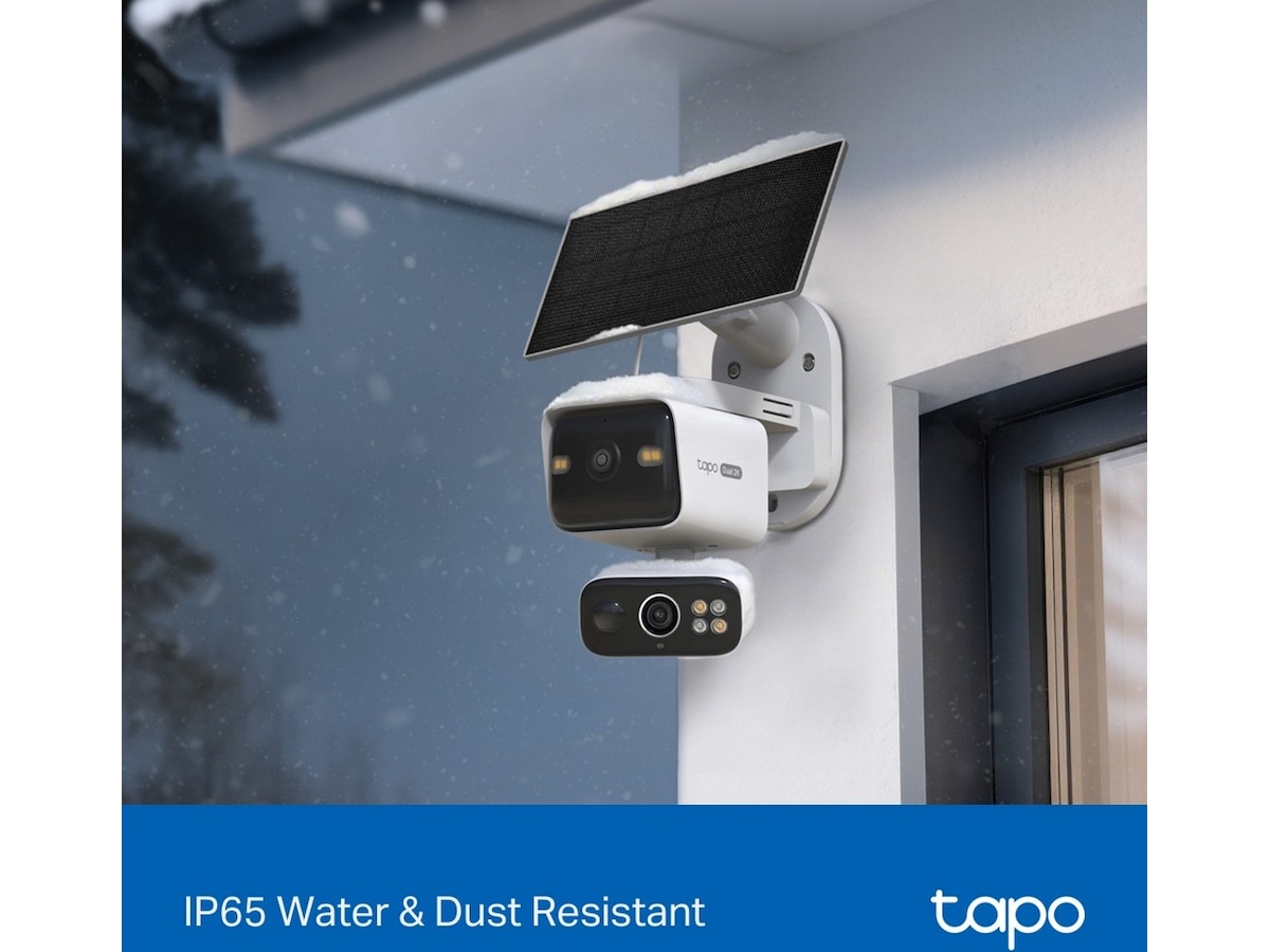 TP-Link Tapo C645D KIT overvåkningskamera, solcelledrevet Overvåkningskameraer