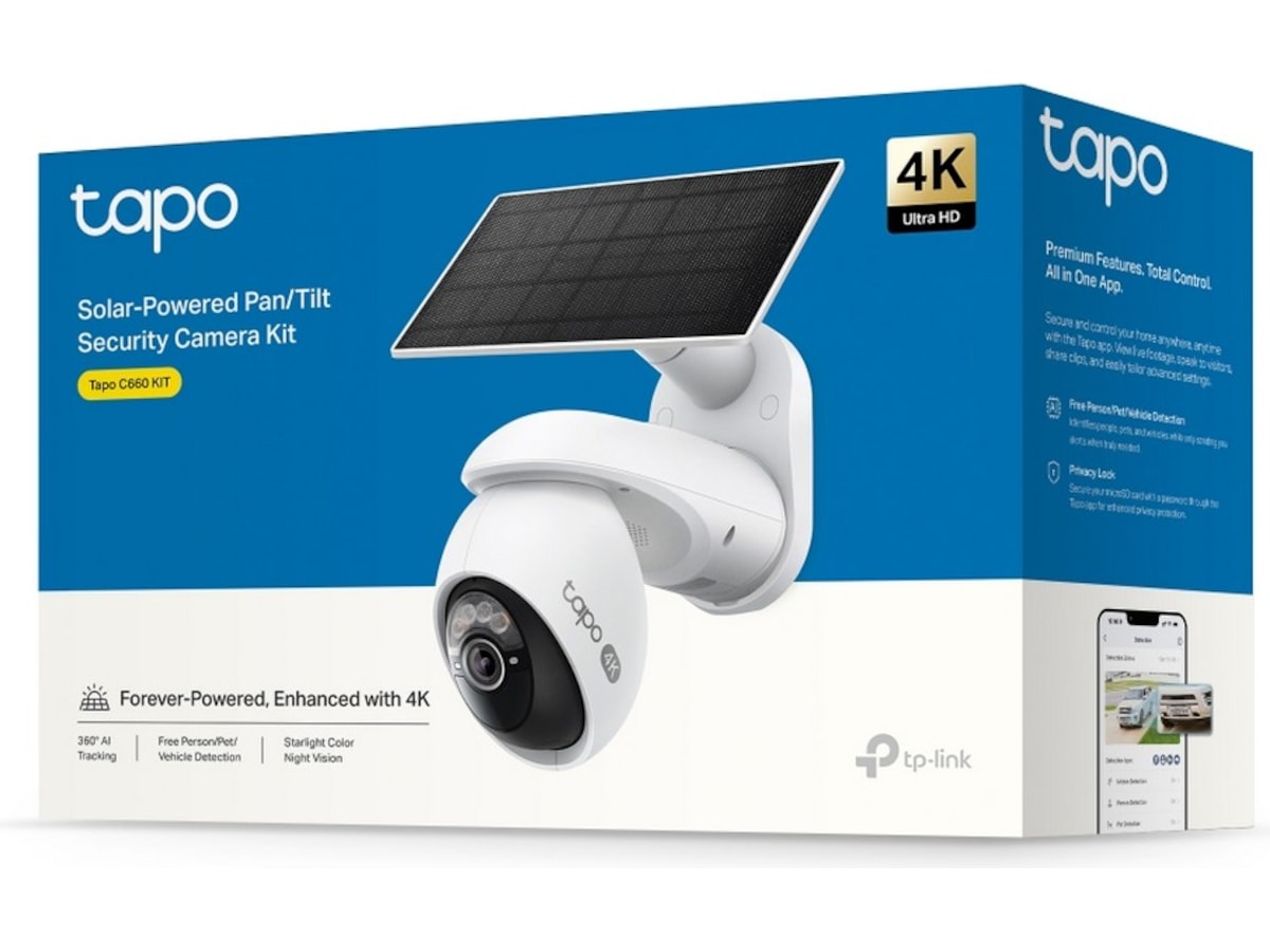 TP-Link Tapo C660 KIT overvåkningskamera solcelledrevet Overvåkningskameraer