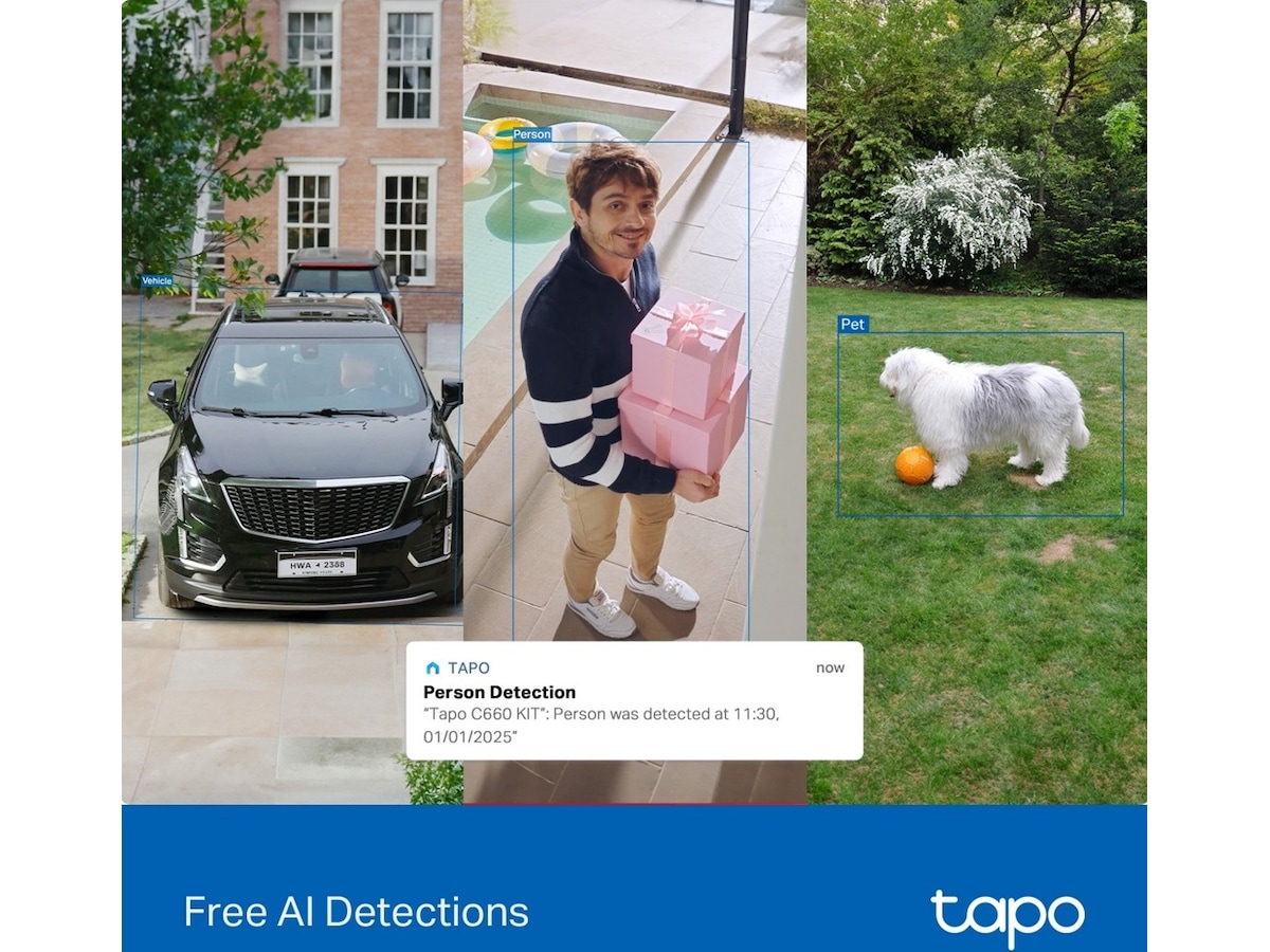 TP-Link Tapo C660 KIT overvåkningskamera solcelledrevet Overvåkningskameraer