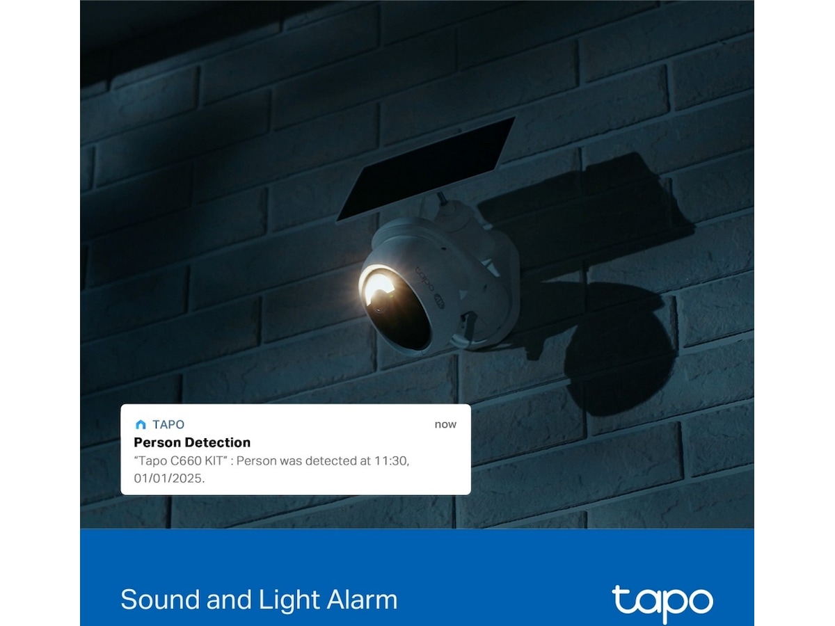 TP-Link Tapo C660 KIT overvåkningskamera solcelledrevet Overvåkningskameraer