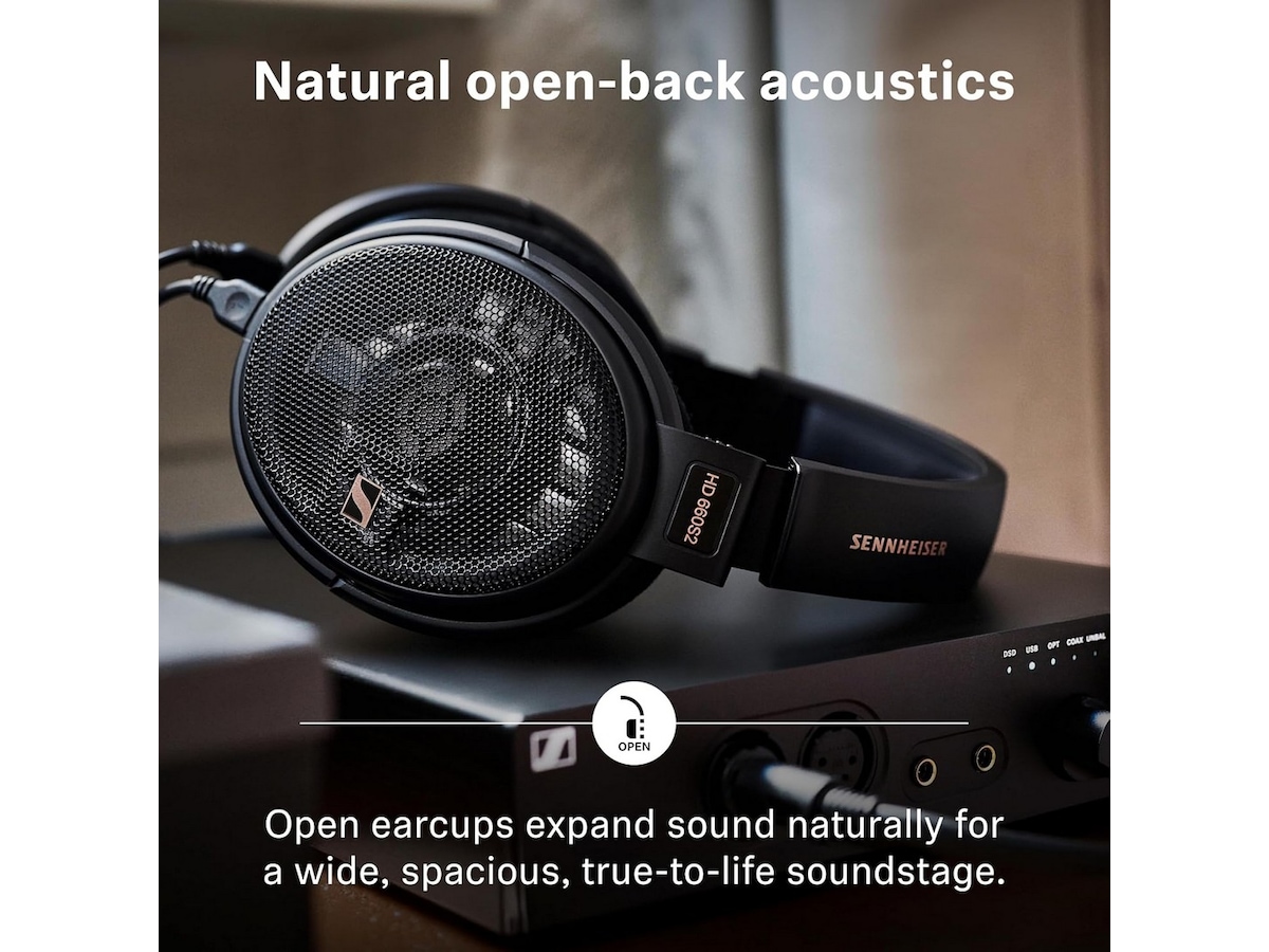 Sennheiser HD660S 2 åpne hodetelefoner, over-ear (sort) Hodetelefoner