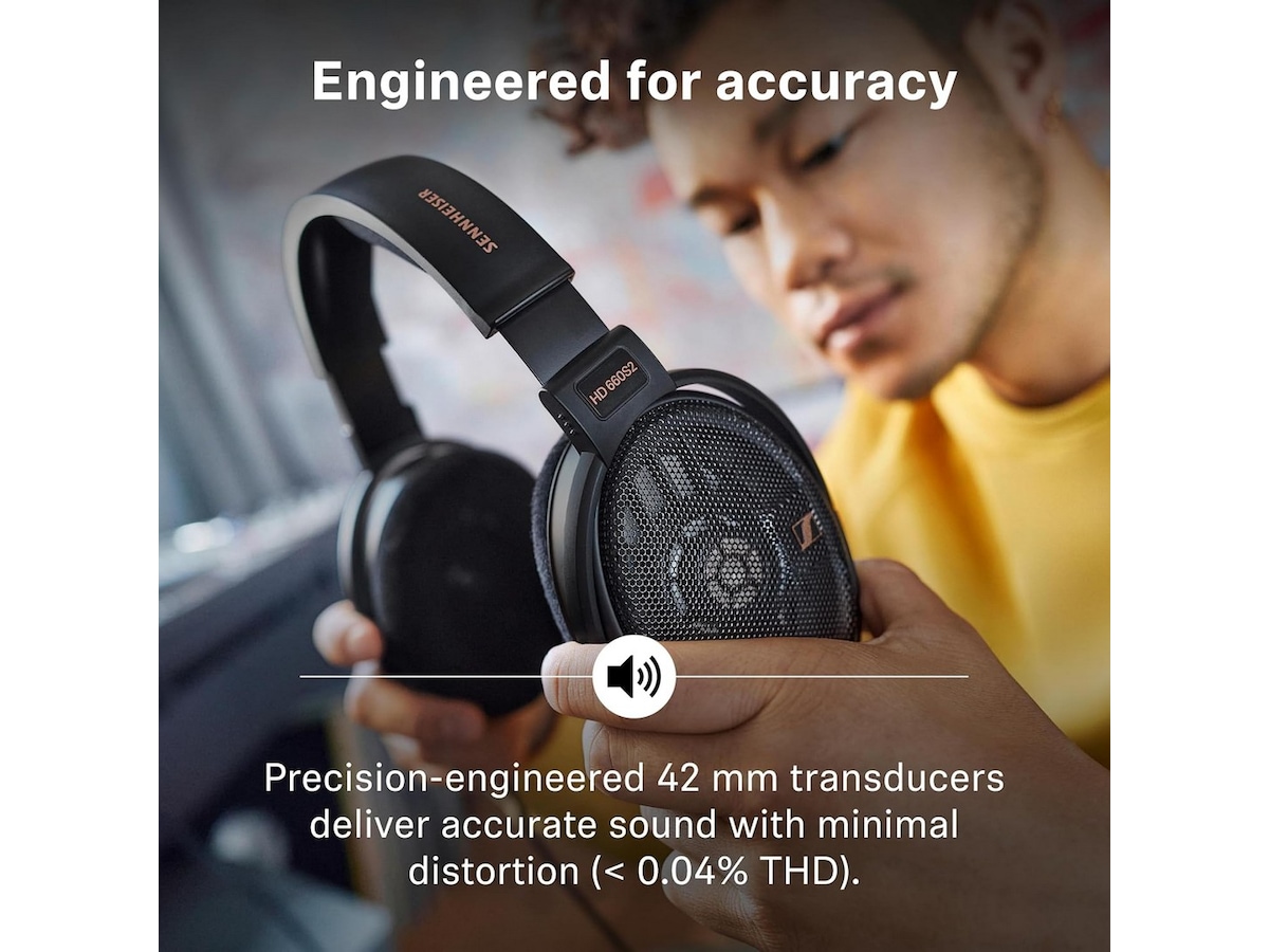 Sennheiser HD660S 2 åpne hodetelefoner, over-ear (sort) Hodetelefoner