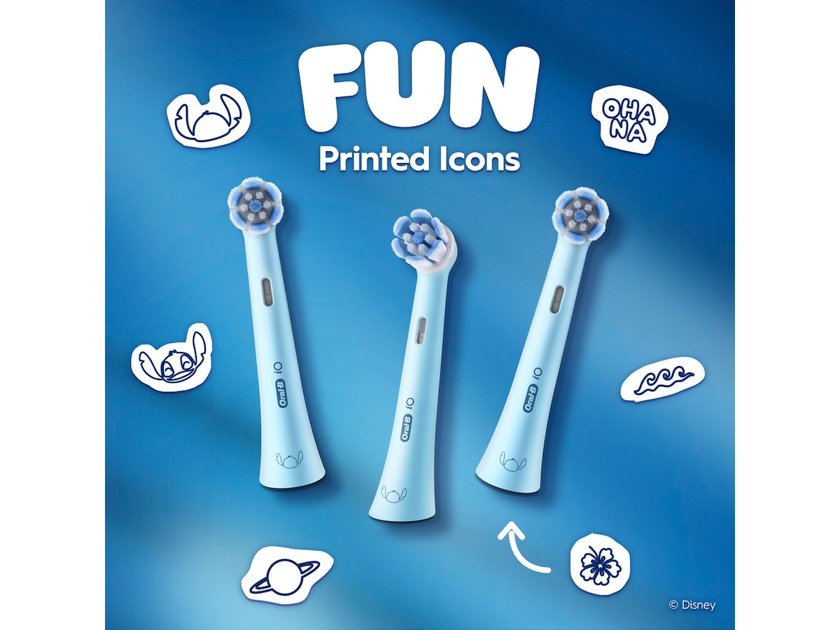 Oral-B iO Kids 6+ Disney Stitch børstehoder (3 stk) Tannbørstehoder