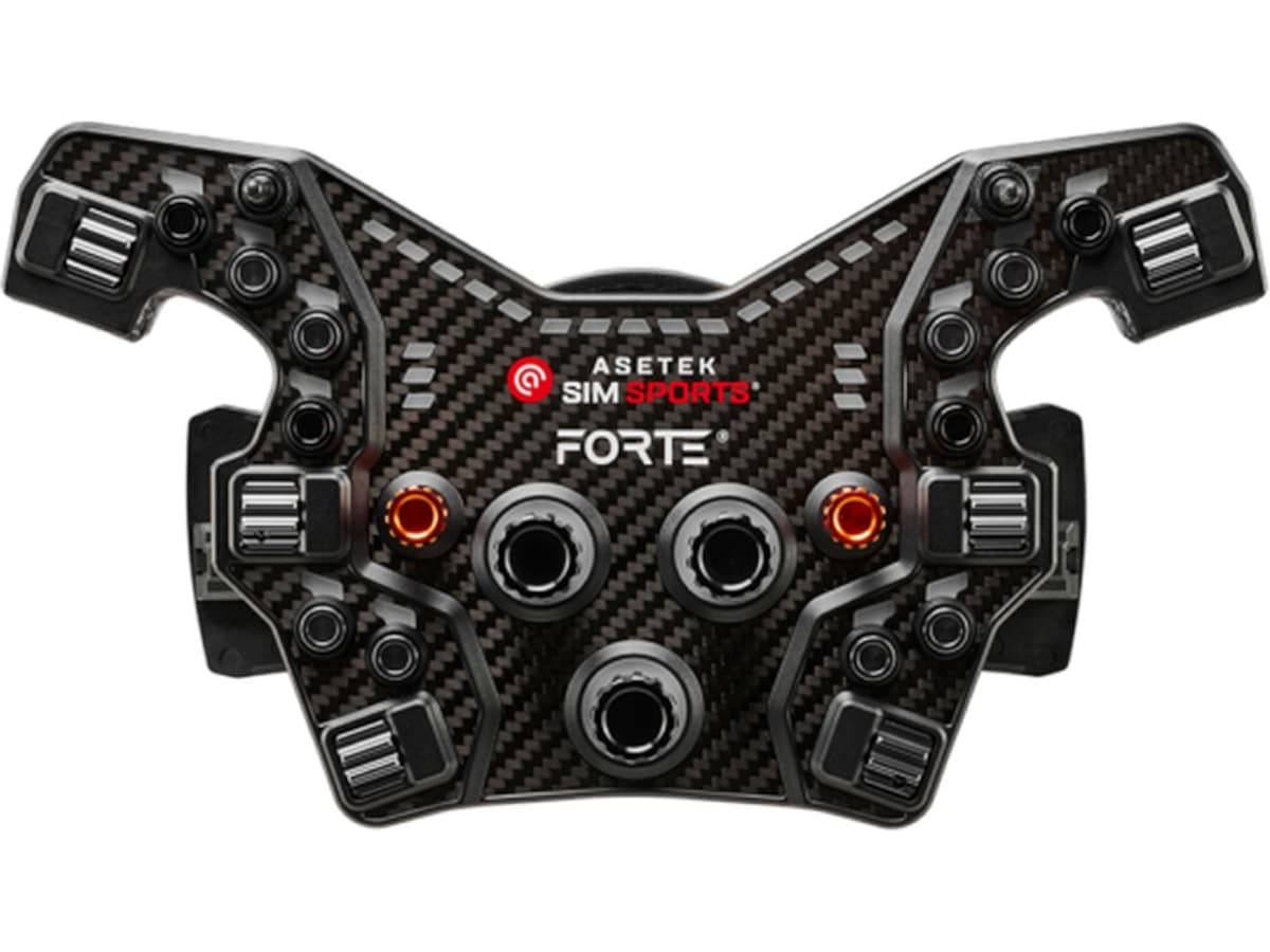 Asetek Forte® Formula knappeboks (svart, aluminium) Ratt og pedaler