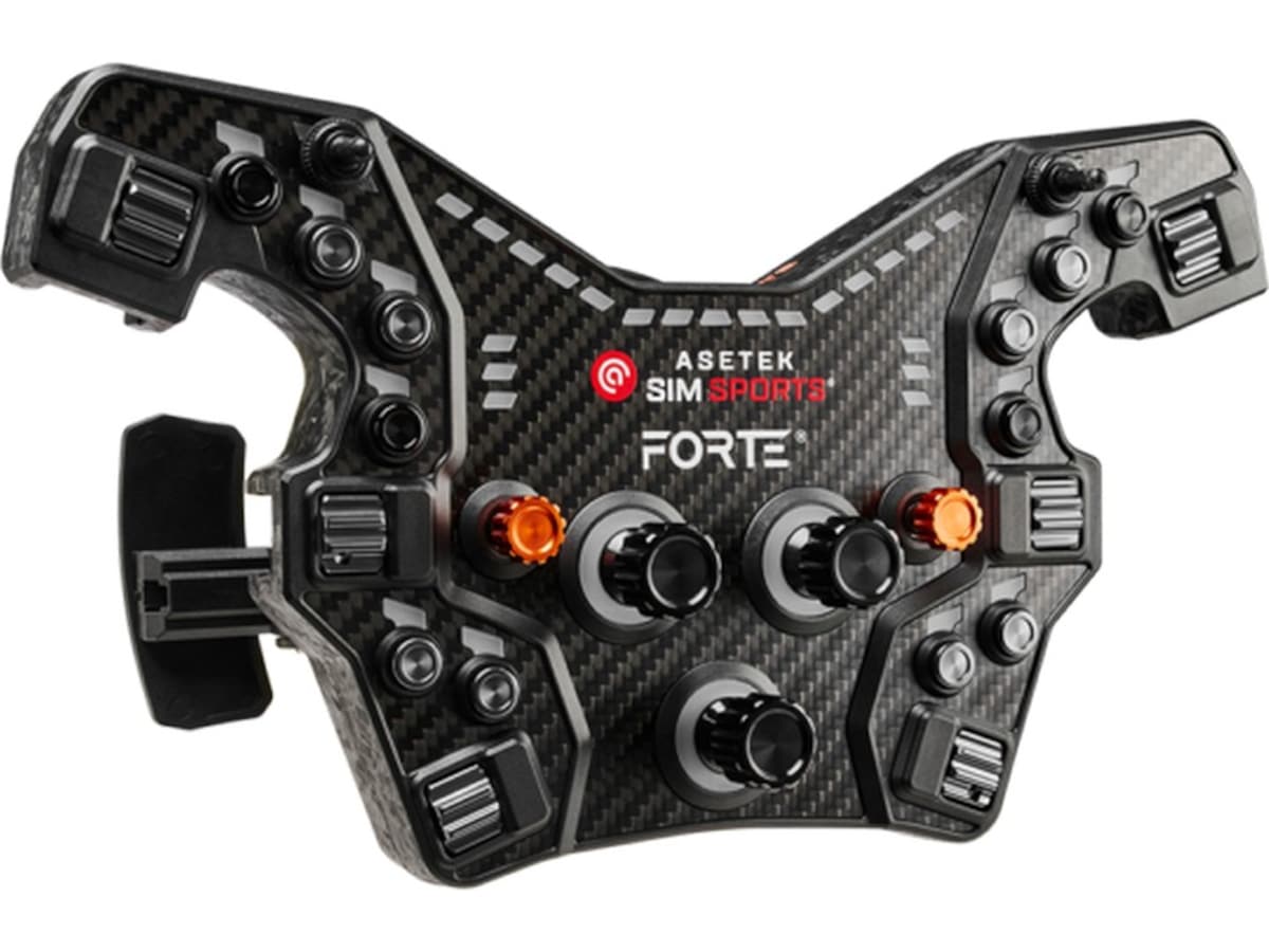 Asetek Forte® Formula knappeboks (svart, aluminium) Ratt og pedaler