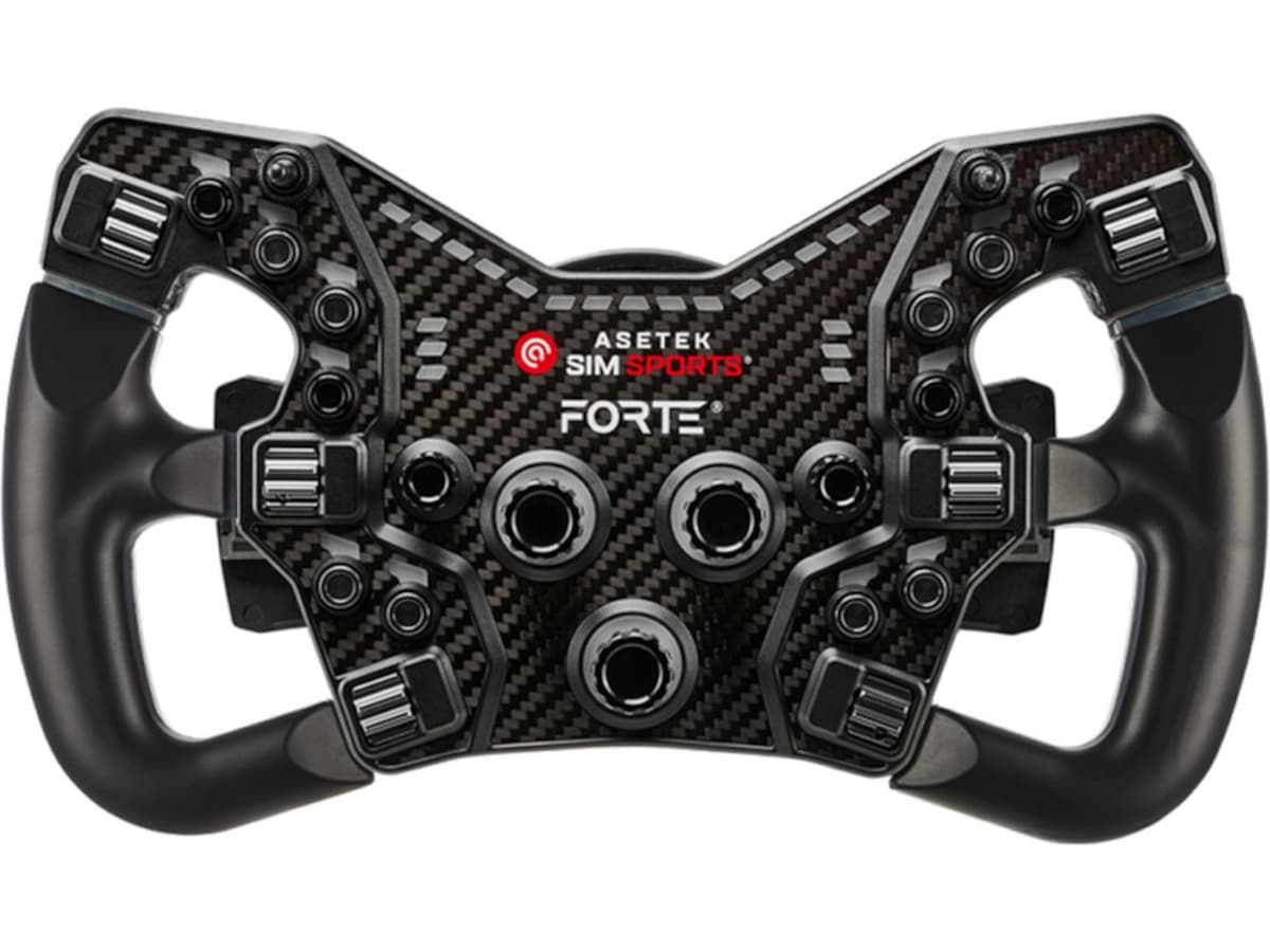 Asetek Forte® Formula knappeboks (svart, aluminium) Ratt og pedaler