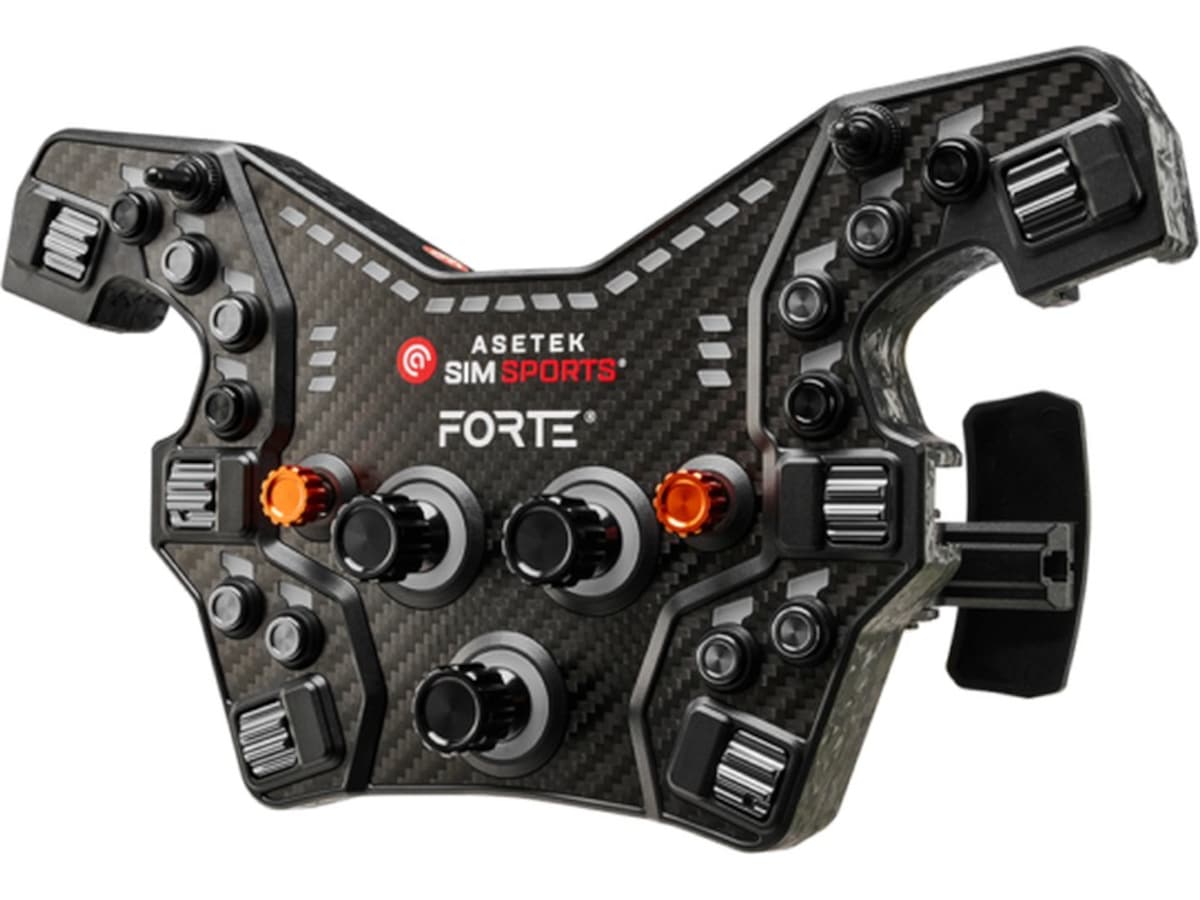 Asetek Forte® Formula knappeboks (svart, aluminium) Ratt og pedaler