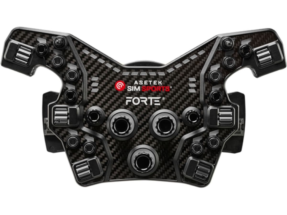 Asetek Forte® Formula knappeboks (svart, aluminium) Ratt og pedaler