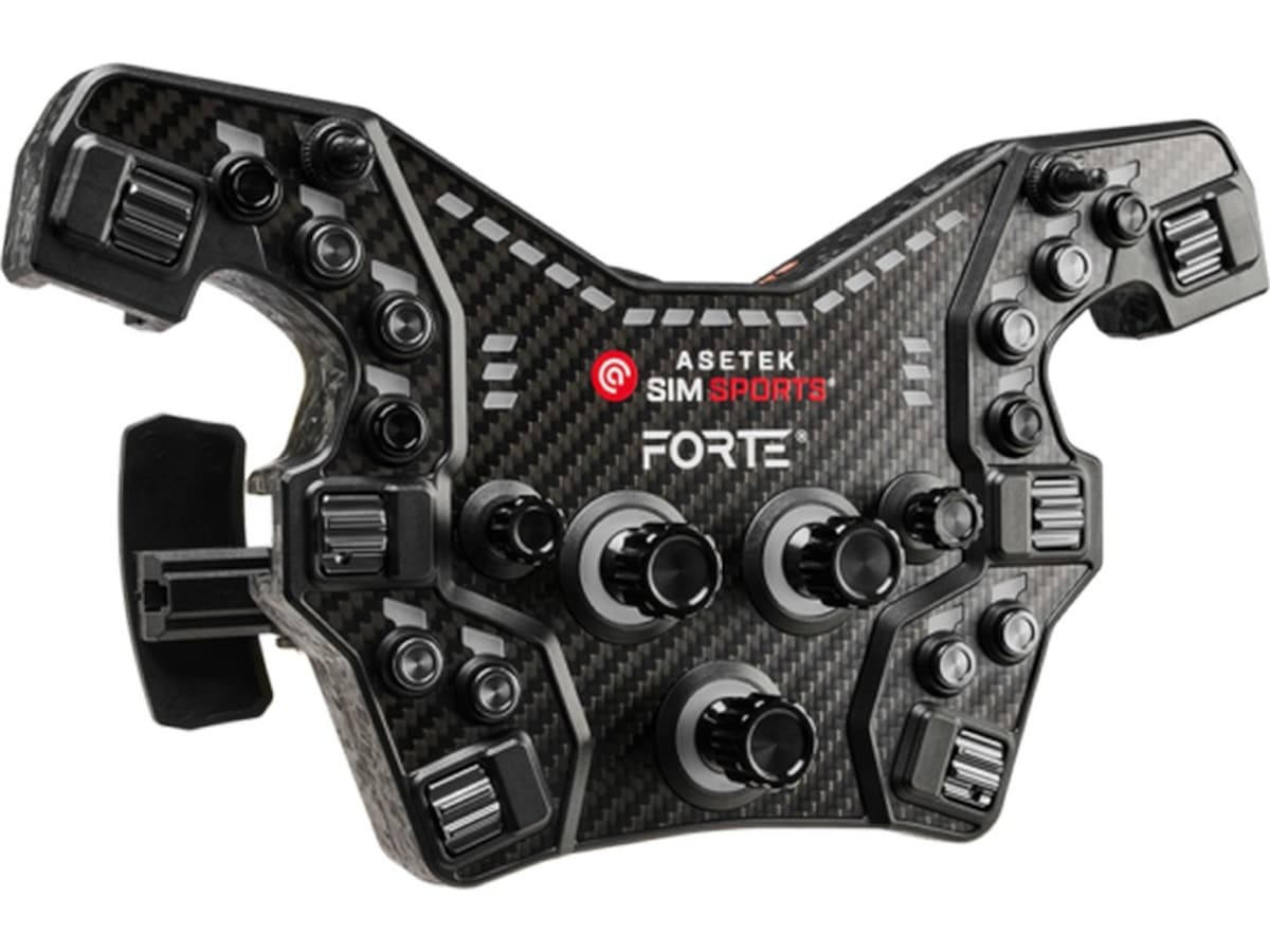 Asetek Forte® Formula knappeboks (svart, aluminium) Ratt og pedaler