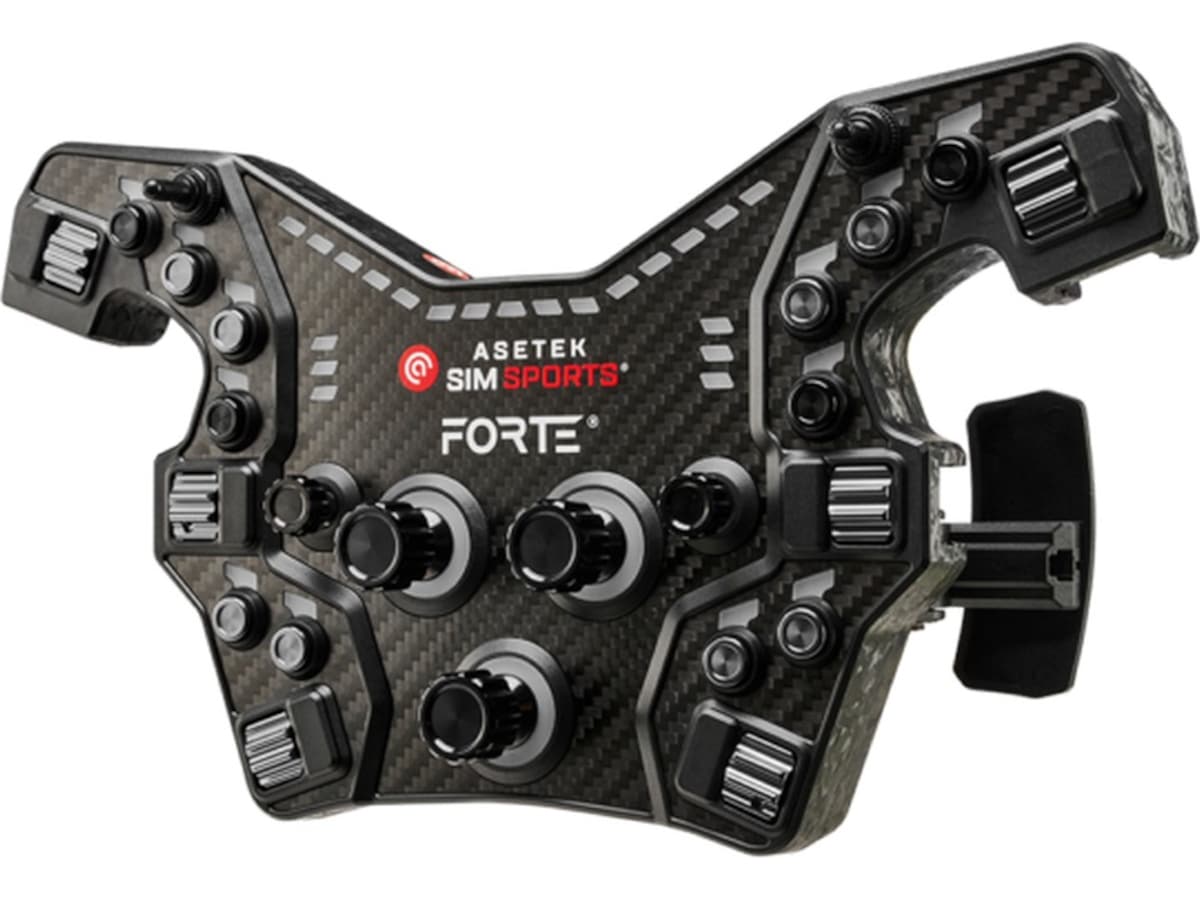 Asetek Forte® Formula knappeboks (svart, aluminium) Ratt og pedaler