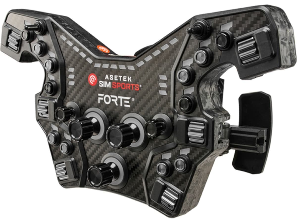 Asetek Forte® Formula knappeboks (svart, aluminium) Ratt og pedaler