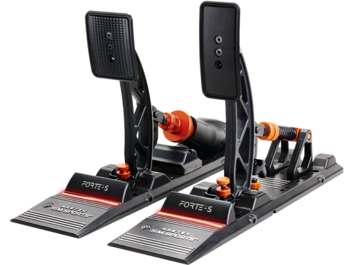 Asetek Forte S-Series bremse og gass Ratt og pedaler