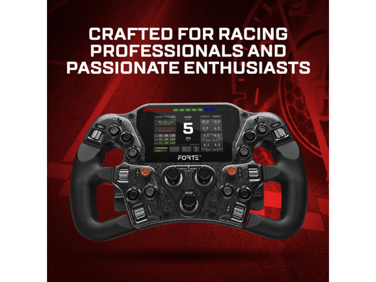 Asetek Forte Formula Pro ratt Ratt og pedaler