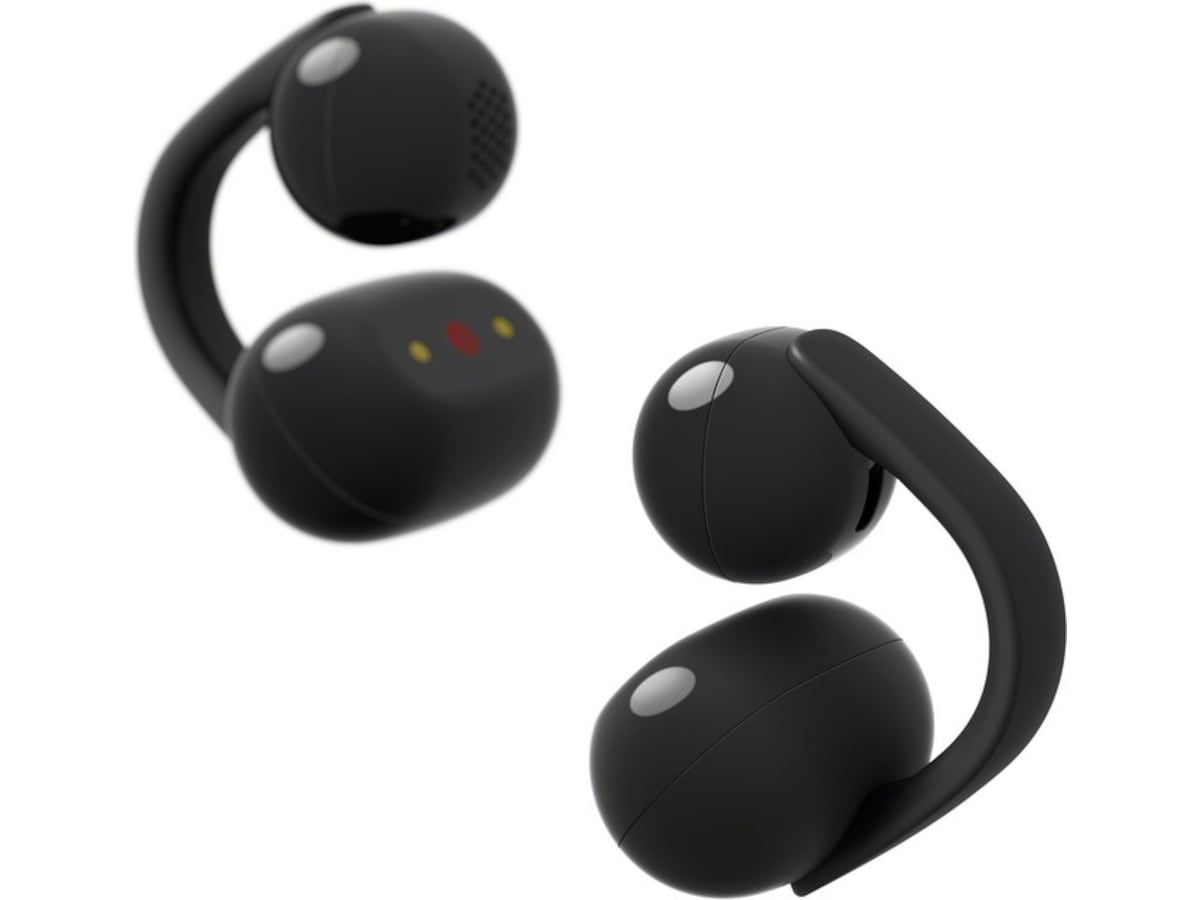 Sony LinkBuds Clip åpne øretelefoner (sort) Hodetelefoner