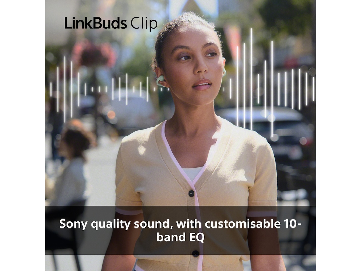 Sony LinkBuds Clip åpne øretelefoner (sort) Hodetelefoner