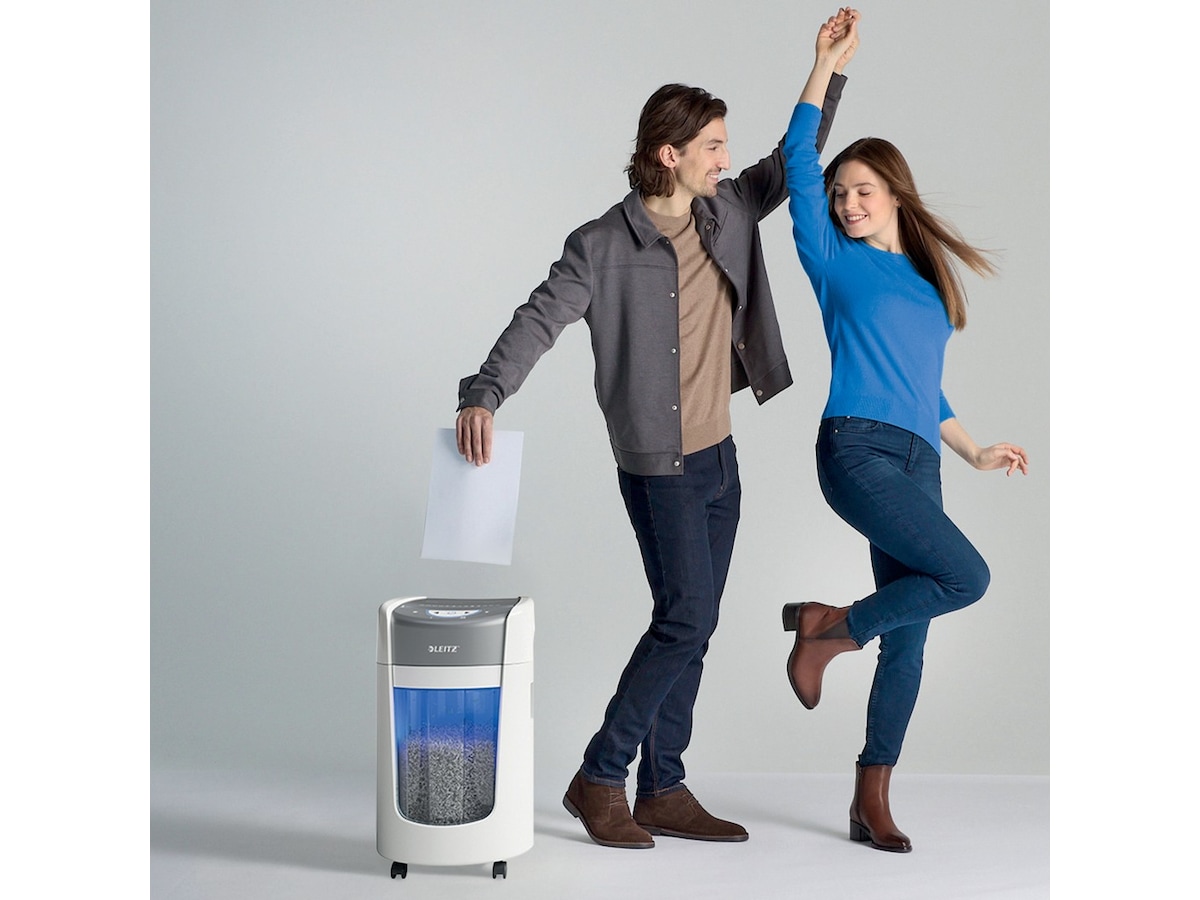 Leitz Makuleringsmaskin IQ OptiMax Home Office 225 Mikrokutt P5 Makuleringsmaskiner