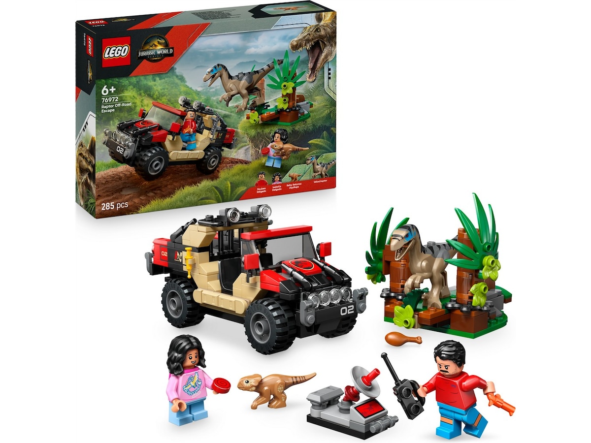 LEGO Jurassic World raptorflukt i terrengbil 76972 LEGO