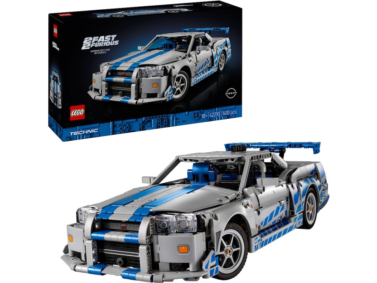 LEGO Technic 2 Fast 2 Furious Nissan Skyline GT-R (R34)-bil 42210 LEGO