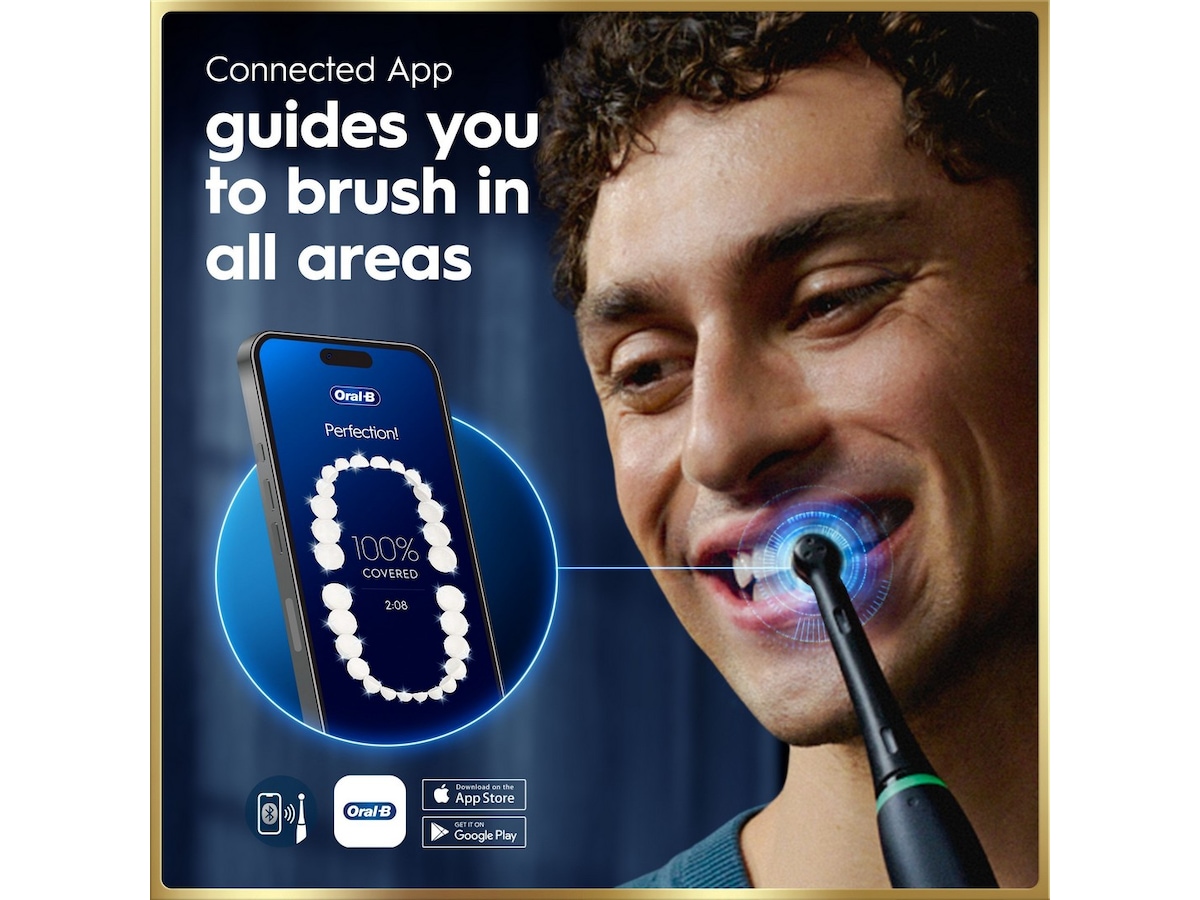 Oral-B iO9 elektrisk tannbørste duo-pakke (svart og rosa) Tilbehør til tannpleie