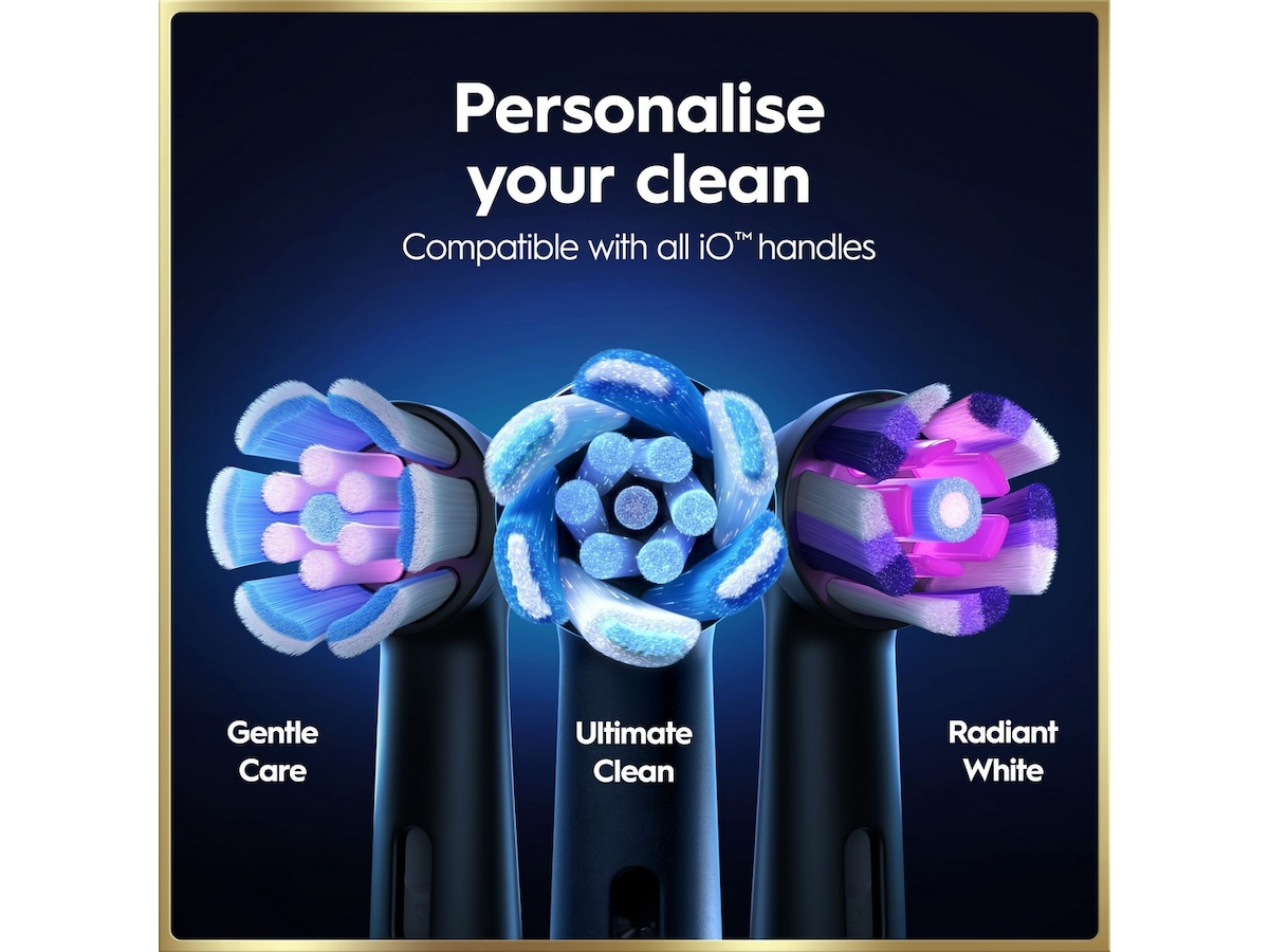 Oral-B iO9 elektrisk tannbørste duo-pakke (svart og rosa) Tilbehør til tannpleie