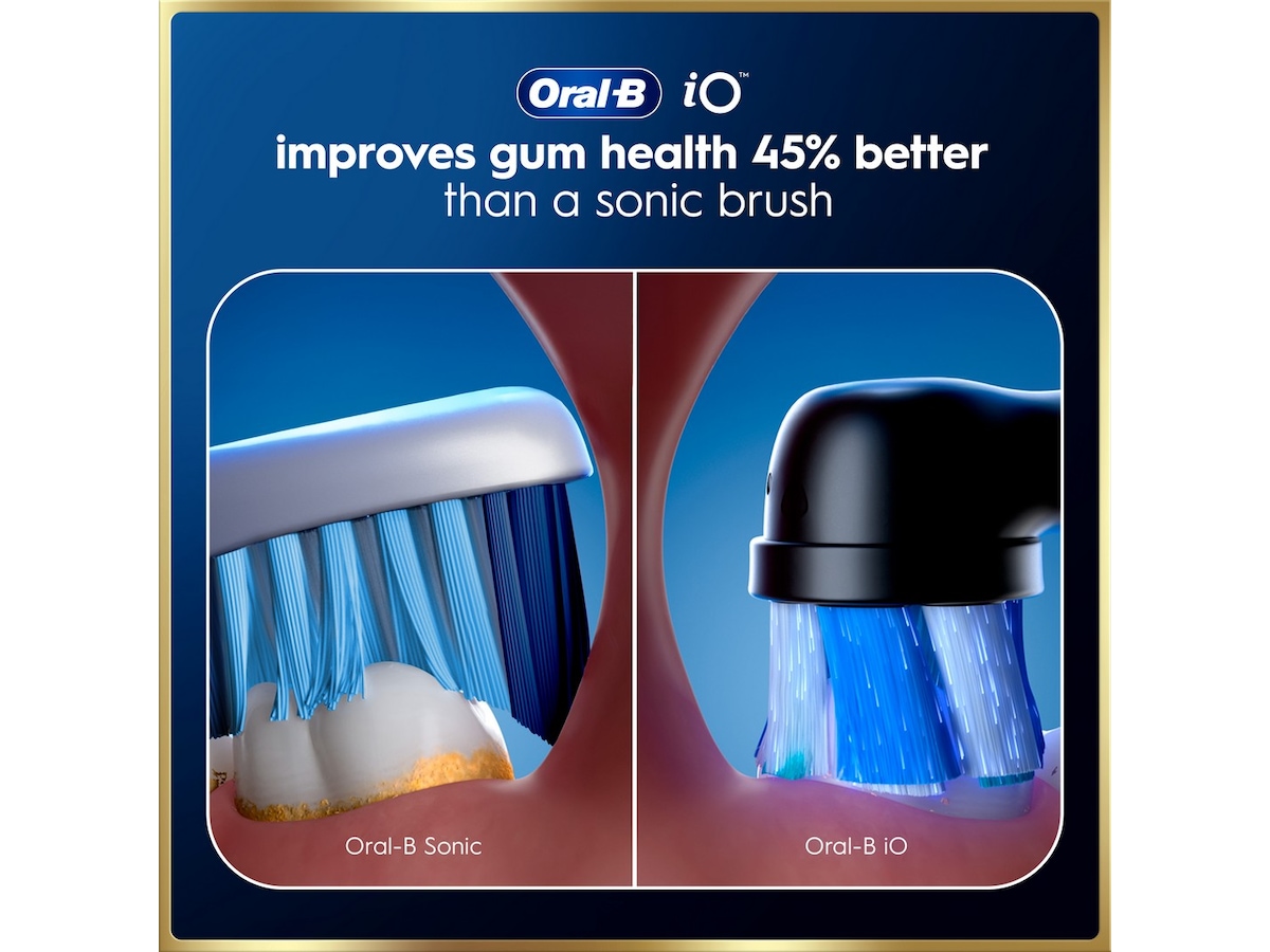 Oral-B iO9 elektrisk tannbørste duo-pakke (svart og rosa) Tilbehør til tannpleie