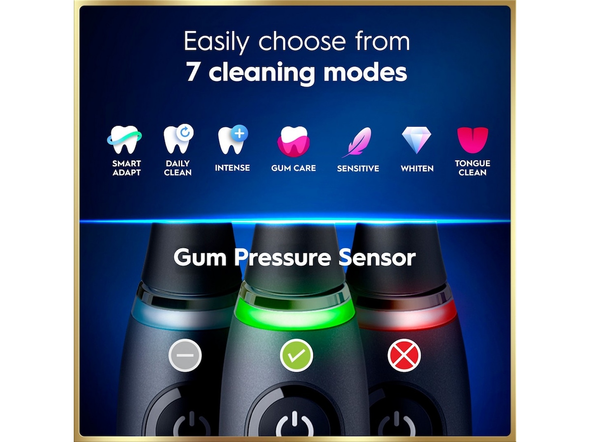 Oral-B iO9 elektrisk tannbørste duo-pakke (svart og rosa) Tilbehør til tannpleie