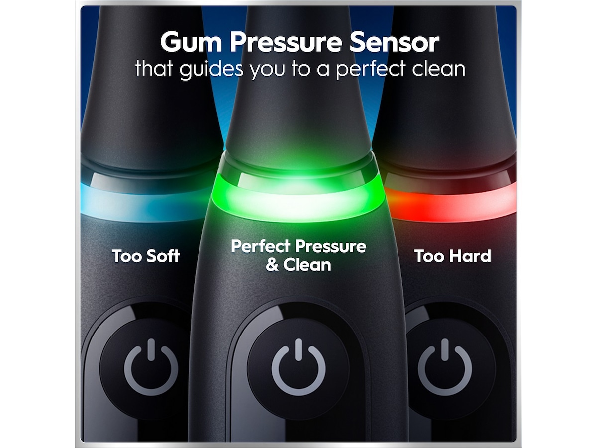 Oral-B iO6 elektrisk tannbørste (svart og rosa) Tilbehør til tannpleie