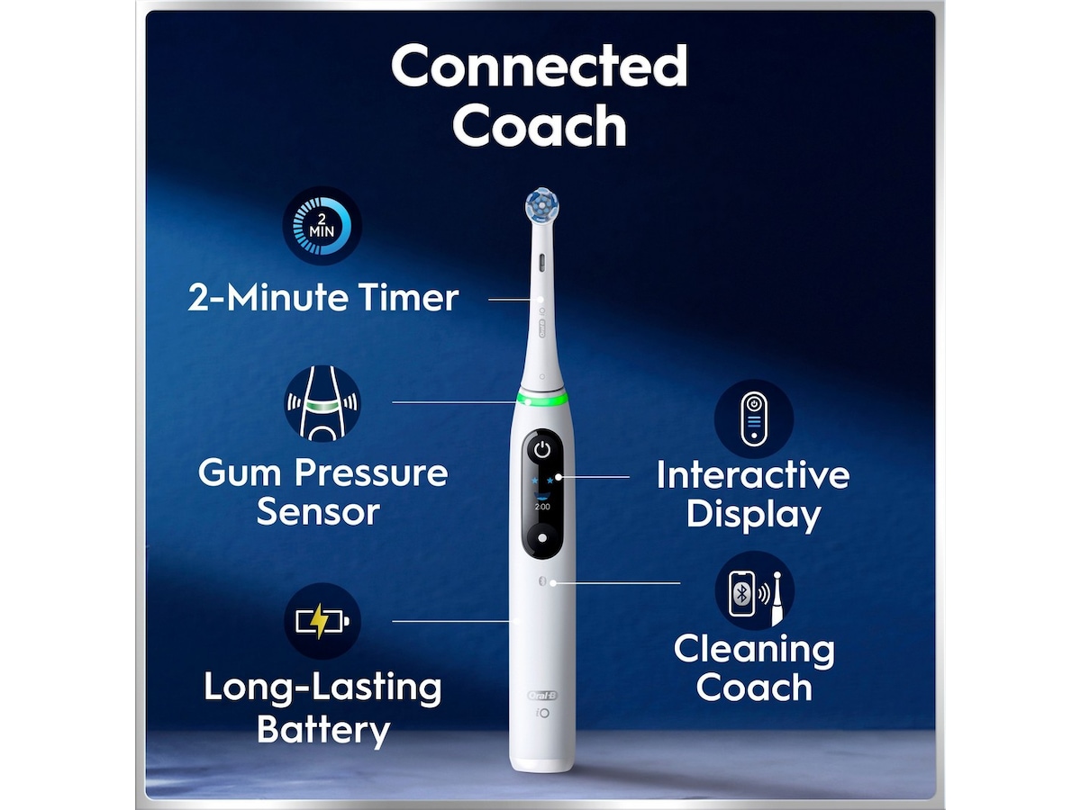 Oral-B iO6 elektrisk tannbørste (grå) Tilbehør til tannpleie