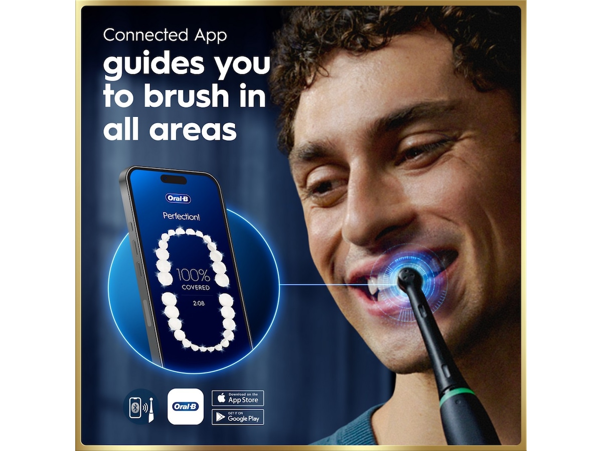 Oral-B iO9 elektrisk tannbørste (svart) Tilbehør til tannpleie