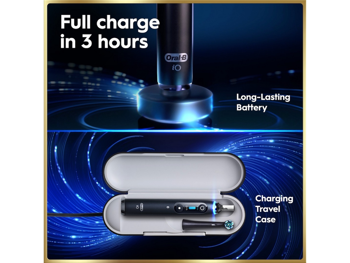 Oral-B iO9 elektrisk tannbørste (svart) Tilbehør til tannpleie