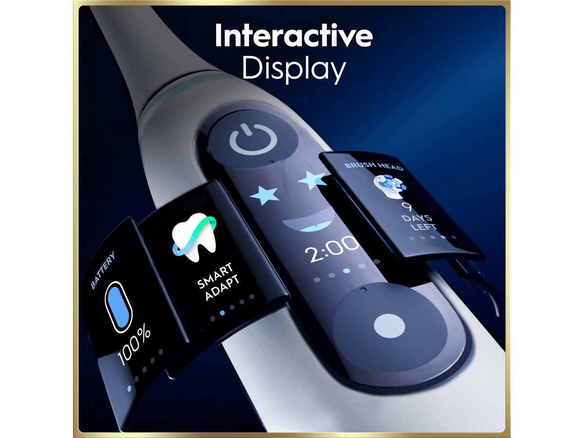 Oral-B iO9 elektrisk tannbørste (hvit) Tilbehør til tannpleie