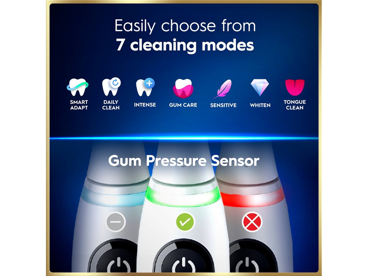 Oral-B iO9 elektrisk tannbørste (hvit) Tilbehør til tannpleie