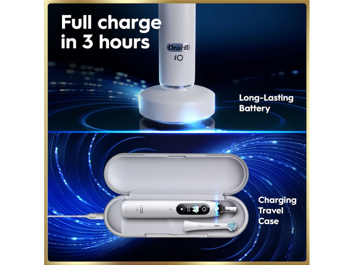 Oral-B iO9 elektrisk tannbørste (hvit) Tilbehør til tannpleie