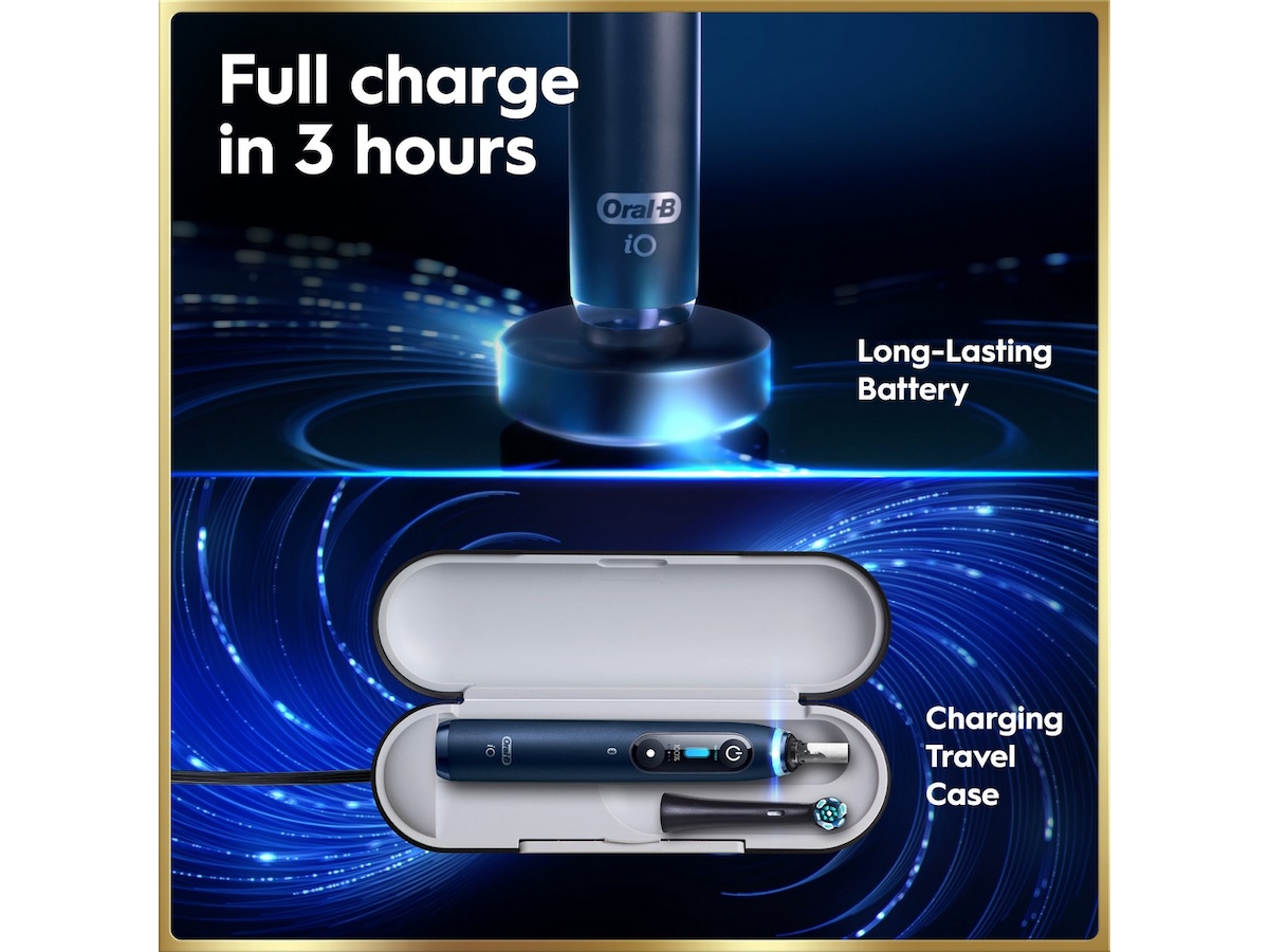 Oral-B iO9 elektrisk tannbørste (blå) Tilbehør til tannpleie