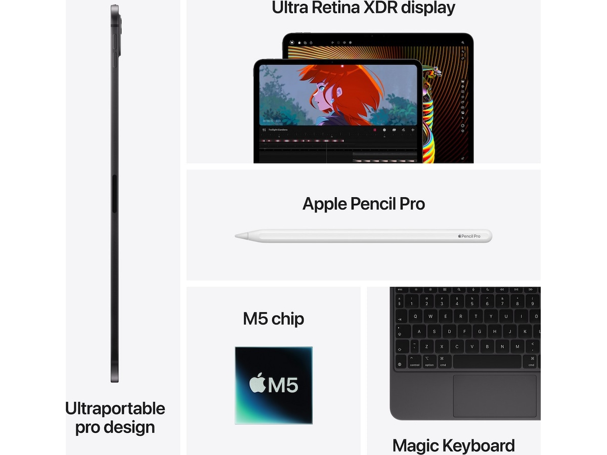 iPad Pro 13" (2025) 512GB 5G (stellarsvart) Demo annet i PC & nettbrett