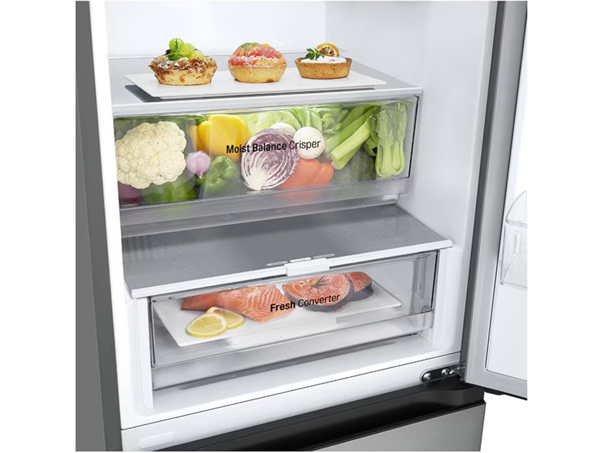 LG GBV3100EPY kombiskap (prime silver) Kombiskap