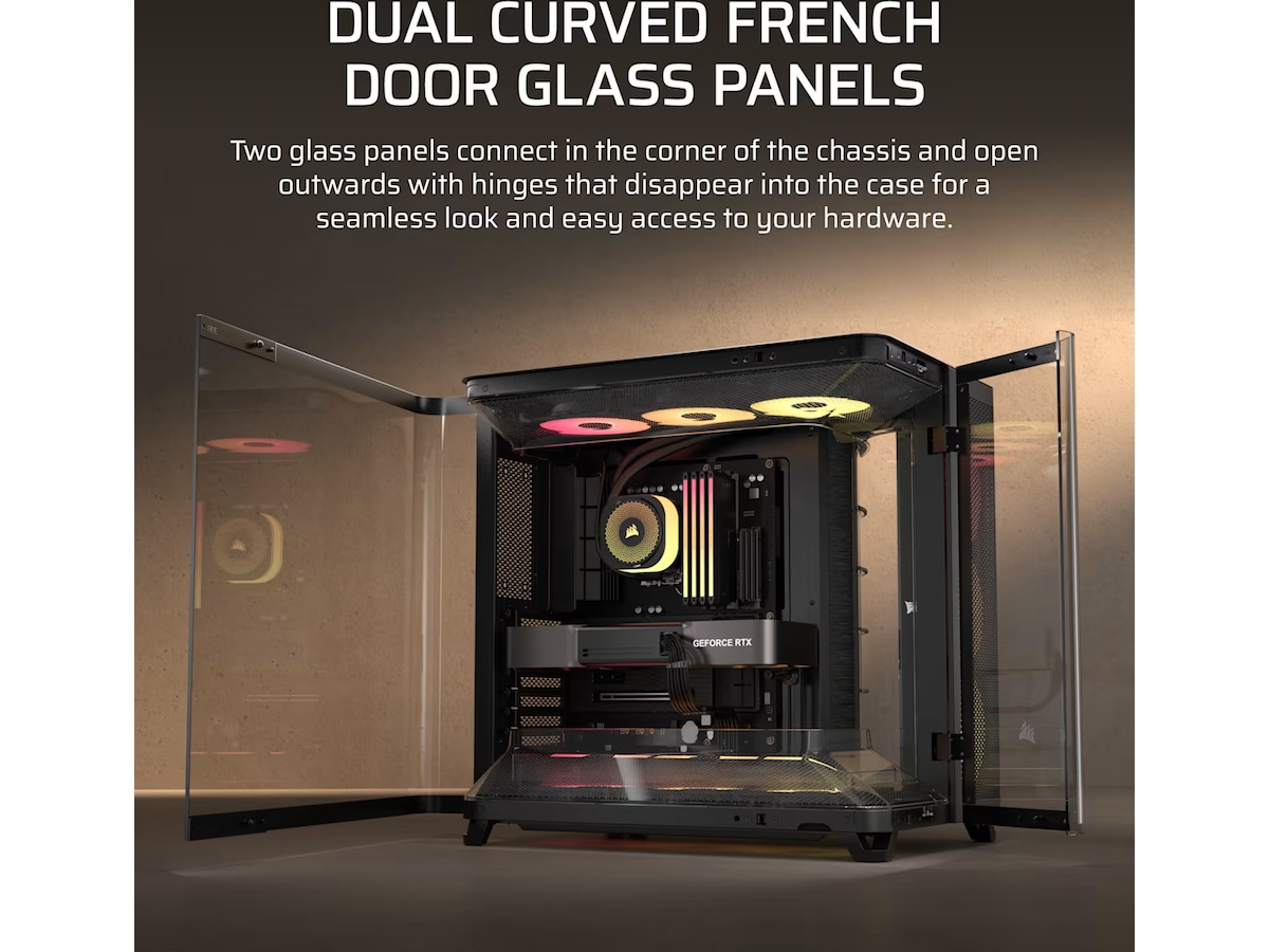 Corsair AIR 5400 RS-R ARGB Triple Chamber Mid Tower (svart) Midi tower