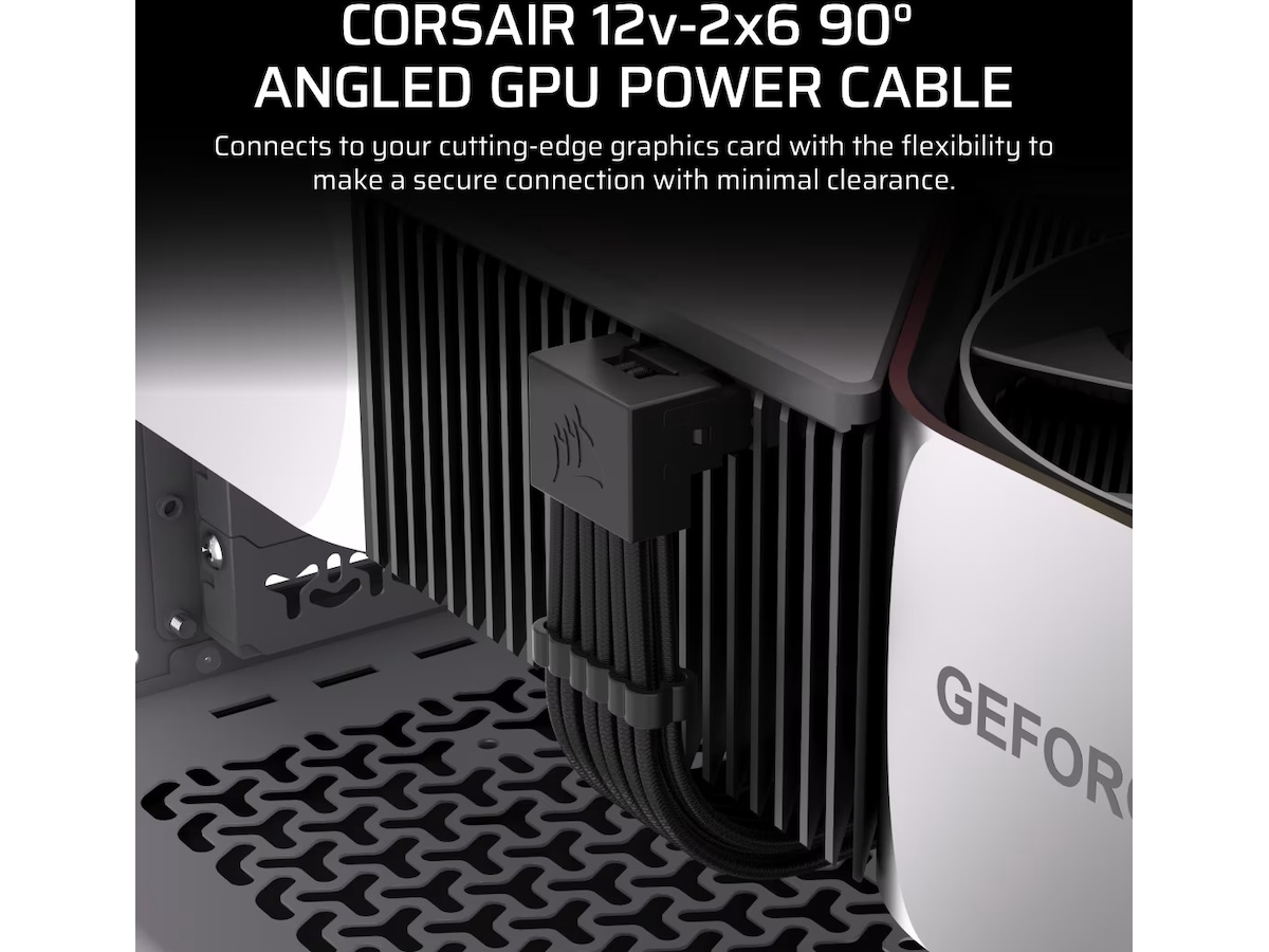 Corsair Type 4 PSU 90° 12V-2x6 Stil B Kabel Tilbehør