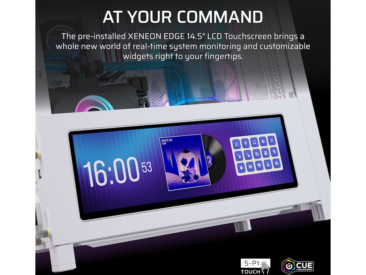 Corsair Frame 4000D LCD RS Performance mid tower (hvit) Midi tower