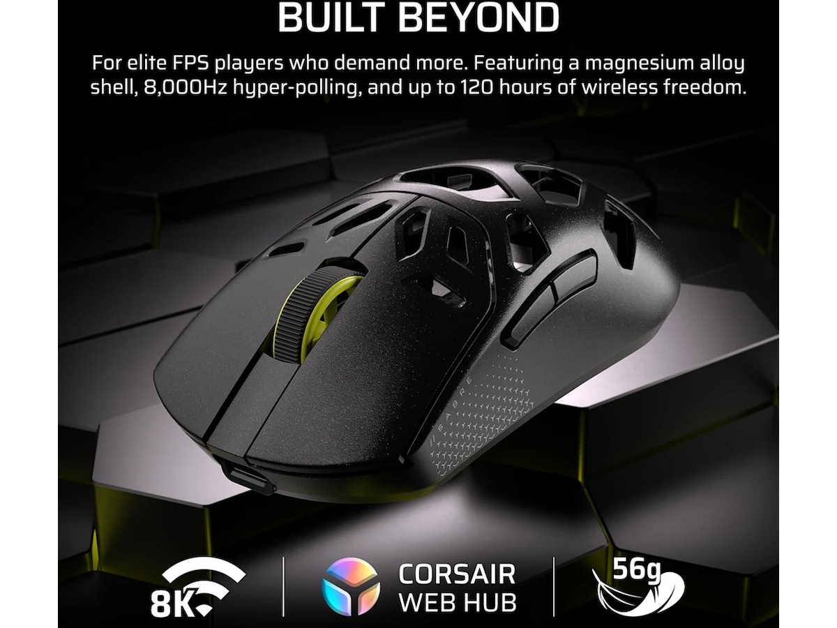 Corsair Sabre v2 Pro gamingmus (hvit) Gamingmus