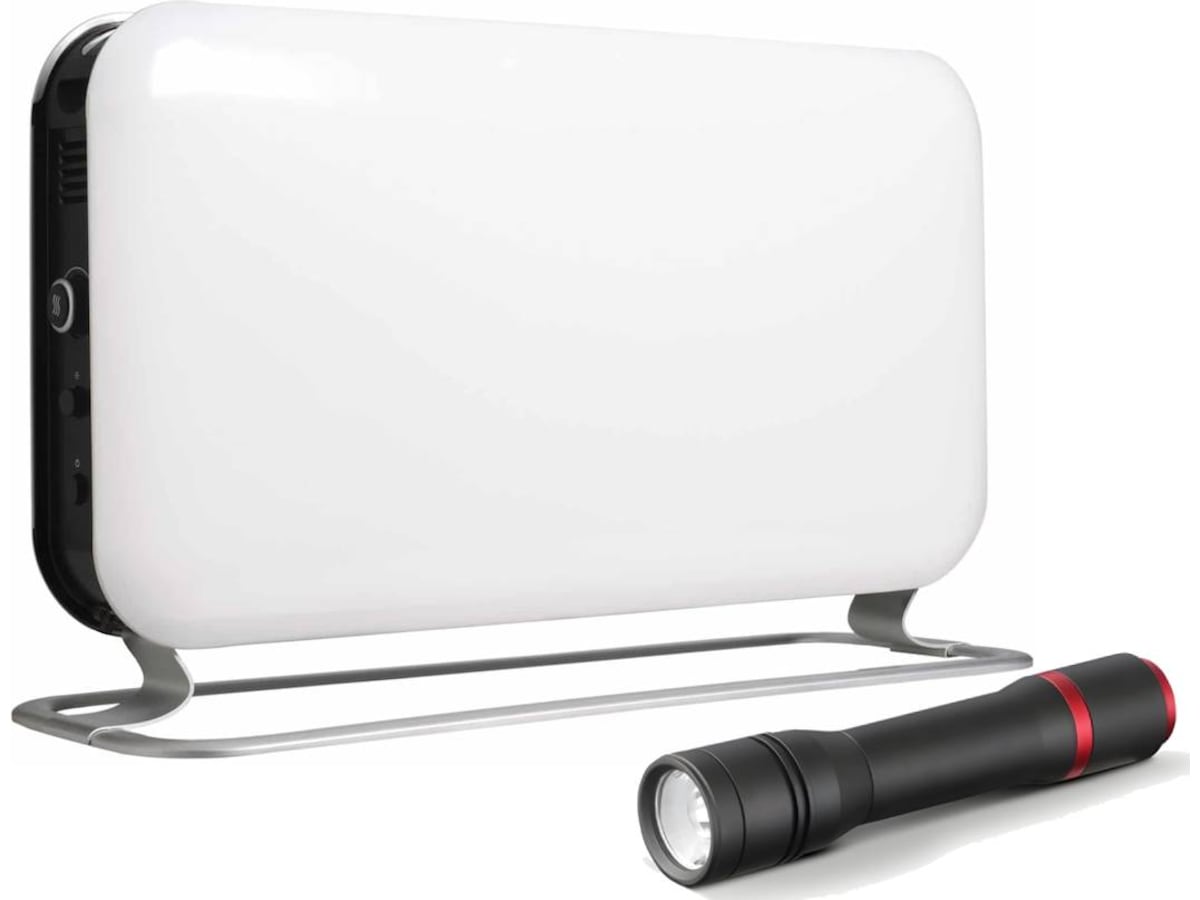 Mill WiFi gulvovn 1200W (hvit) + Lommelykt Frittstående varmeovner